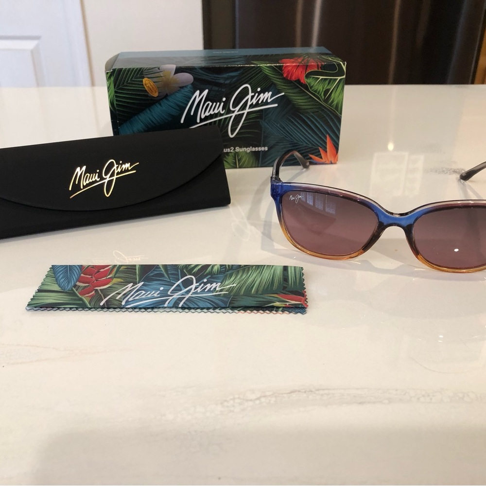 Maui Jim Blue to Brown Gradient Women's Sunglasses